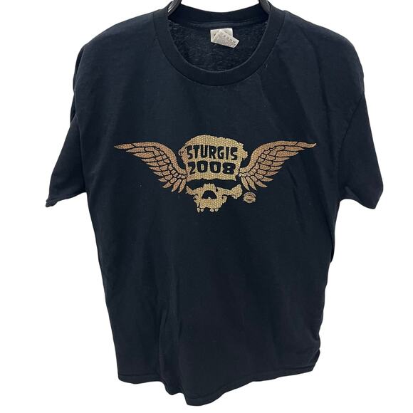 Sturgis Black Hills Rally 2008 Men's LG Motorcycle Graphic T-shirt - Picture 1 of 5